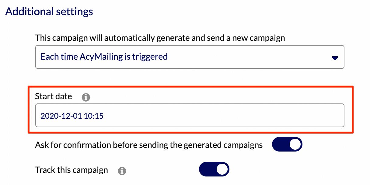 Choose When To Start Your Campaigns