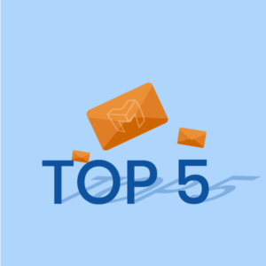 top 5 emailing best practices illustration