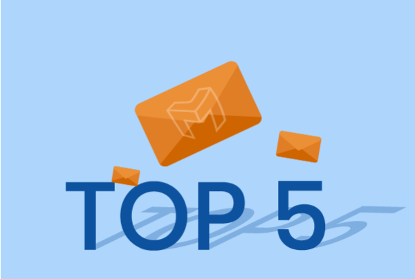 top 5 emailing best practices illustration