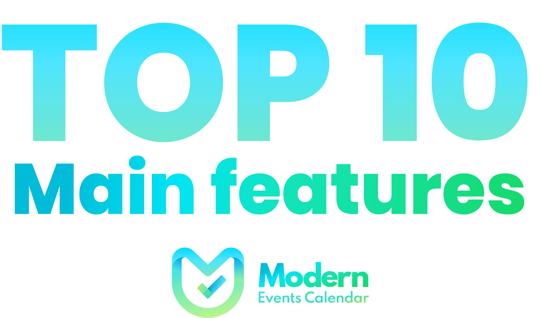 top main features Modern Event Calendar